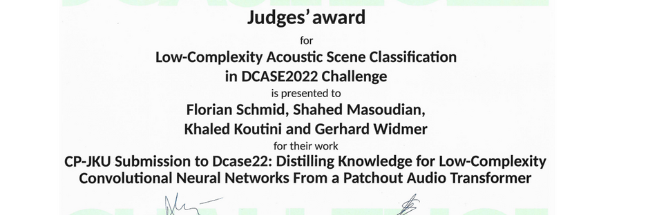DCase JudgesÁward