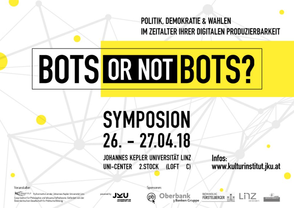 Plakat Symposion Bots or not Bots
