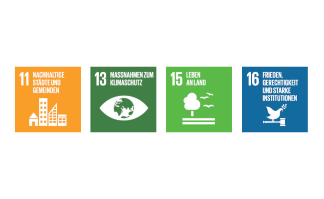 SDG 11, 13,15,16