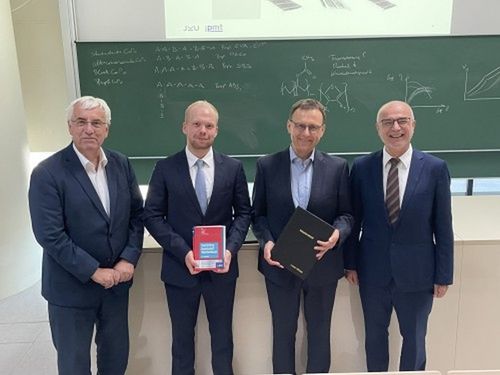 Prof. Steinbichler, DI Öllinger, Prof. Wallner, Prof. Lang (LTR)