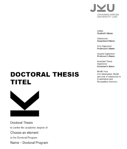 Deckblatt Dissertation