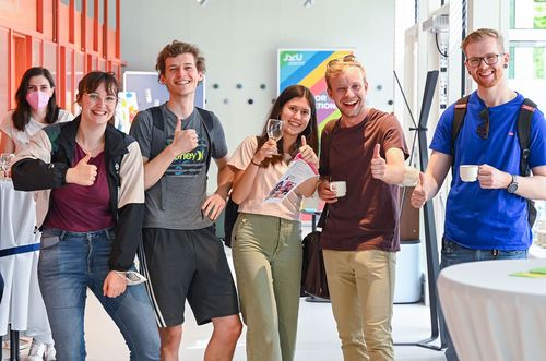 Smiling group of students