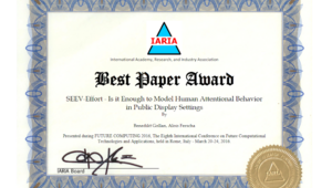 [Translate to Englisch:] Best Paper Award Future Computing