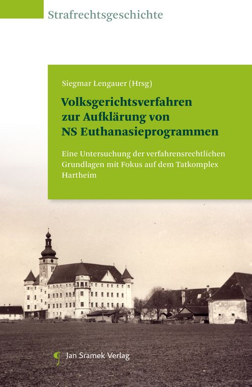 Cover Sammelband "Volksgerichtsverfahren zur Aufklärung von NS Euthanasieprogrammen"