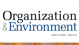 Special issue of Organization & Environment