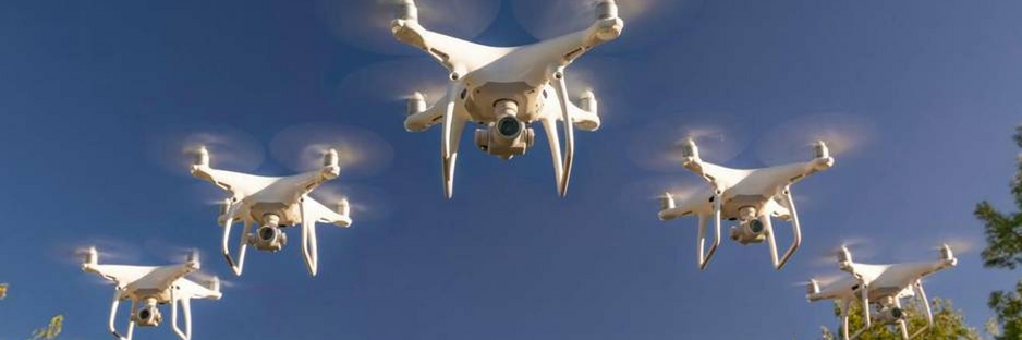 Drohnenschwärme; Symbolvbild: Stockfoto (Lizenz Professor Bimber)