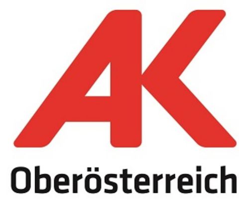 rotes Logo der AK Oberoesterreich