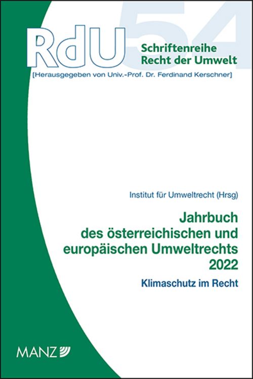 Cover Jahrbuch des österreichischen und europäischen Umweltrechts 2022 (2022)