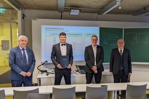 Prof. Steinbichler, DI Mager, Prof. Fischer, Prof. Lang (LTR)