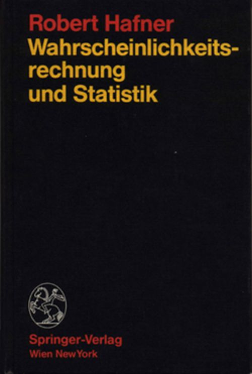 Diese Bild zeigt das Cover des Buches Wahrscheinlichkeitsrechnung und Statistik