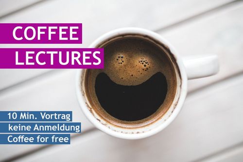 Kaffeetasse als Sinnbild für die Coffee-Lectures der Bibliothek der JKU