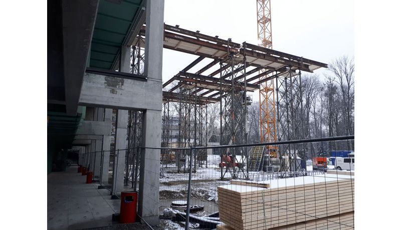 Baustelle Learning Center, Februar 2019