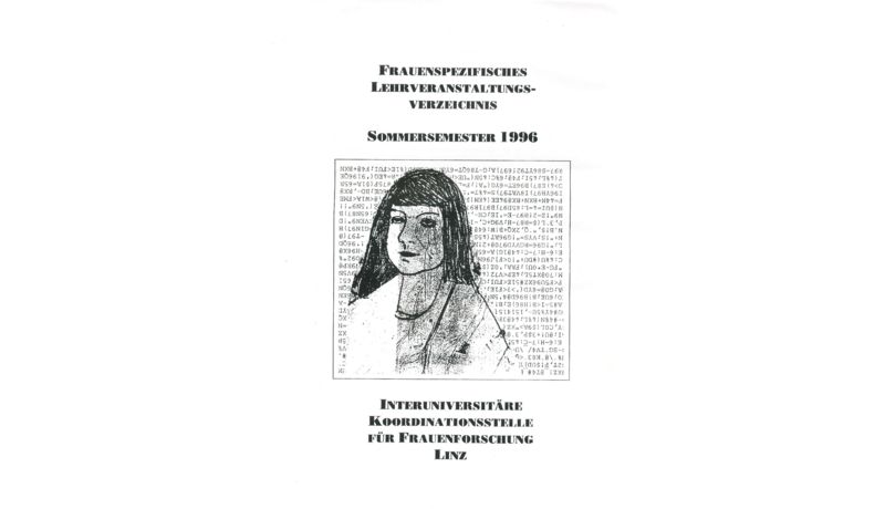 Frauenspezifisches Lehrveranstaltungsverzeichnis, Sommersemester 1996 (Archiv JKU)