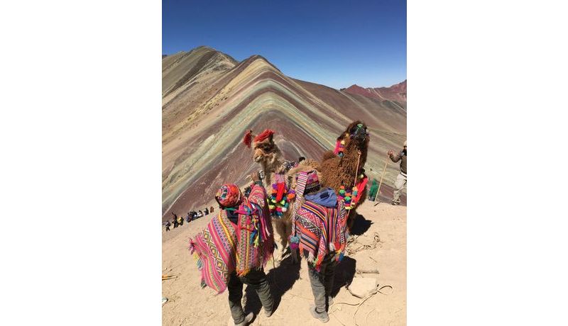 Peruvian Tradition on Top of the Rainbow Mountains (Peru)