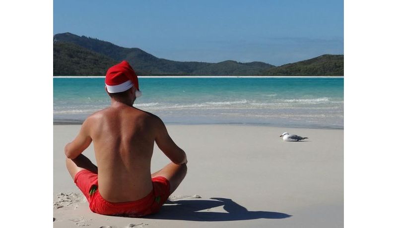 "Santa on Holiday" (Whitsunday Islands, Australien)
