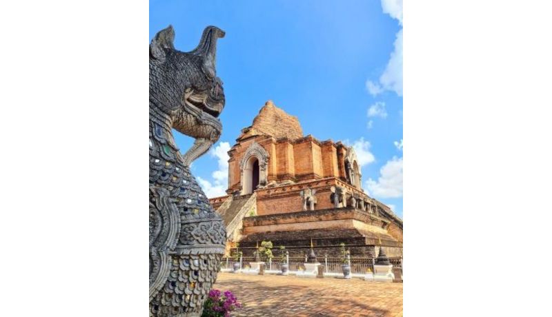 Naga, the Guardian of Wat Chedi Luang (Chiang Mai, Thailand)
