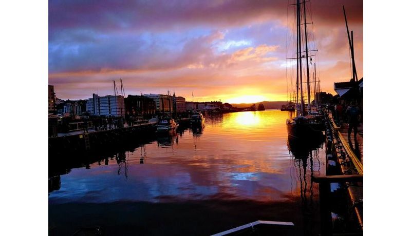 "Sunset at the Harbour" (Bergen, Norwegen)