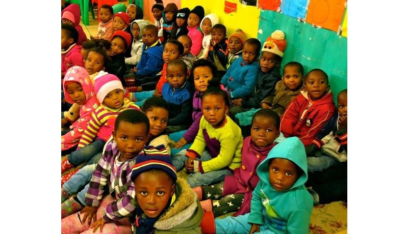 "Kids in Township School" (Township Gugulethu, Kapstadt, Südafrika)
