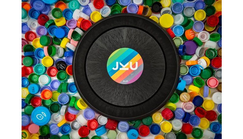 JKU frisbee made of recycled materials